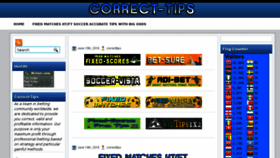 What Correct-tips.com website looked like in 2018 (5 years ago)