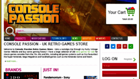 What Consolepassion.co.uk website looked like in 2018 (5 years ago)
