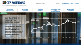 What Ctpsolutions.com website looked like in 2018 (5 years ago)