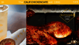 What Califchickencafe.com website looked like in 2018 (5 years ago)