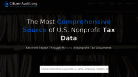 What Citizenaudit.org website looked like in 2018 (7 years ago)