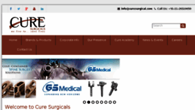 What Curesurgical.com website looked like in 2018 (5 years ago)
