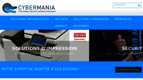 What Cybermania.fr website looked like in 2018 (5 years ago)