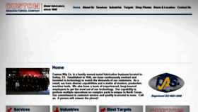 What Custommfgco.com website looked like in 2018 (6 years ago)