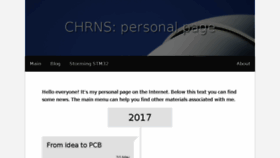 What Chrns.com website looked like in 2018 (5 years ago)