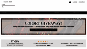 What Corset-story.it website looked like in 2018 (5 years ago)