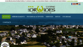 What Camping-les-druides.com website looked like in 2018 (5 years ago)