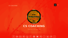 What Cscoaching.in website looked like in 2018 (5 years ago)