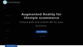 What Cimmerse.com website looked like in 2018 (5 years ago)