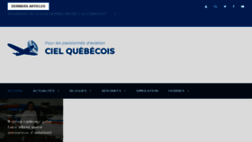 What Cielquebecois.com website looked like in 2018 (5 years ago)