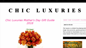 What Chicluxuries.com website looked like in 2018 (5 years ago)