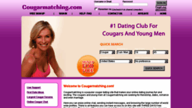 What Cougarmatching.com website looked like in 2018 (7 years ago)