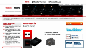 What Canon-news.de website looked like in 2018 (5 years ago)