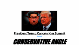 What Conservativeangle.com website looked like in 2018 (5 years ago)