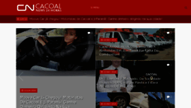 What Cacoalnews.com.br website looked like in 2018 (5 years ago)