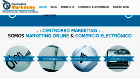 What Centrored-marketing.com website looked like in 2018 (5 years ago)
