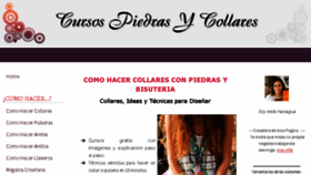 What Cursos-piedras-y-collares.com website looked like in 2018 (5 years ago)