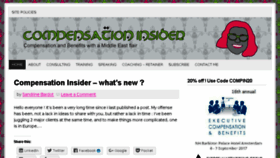 What Compensationinsider.com website looked like in 2018 (5 years ago)