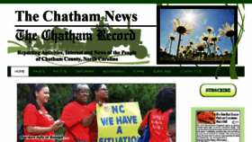 What Chathamnewsandrecord.com website looked like in 2018 (5 years ago)