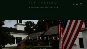 What Coolidgescholars.org website looked like in 2018 (5 years ago)