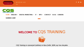 What Cqstraining.com website looked like in 2018 (6 years ago)