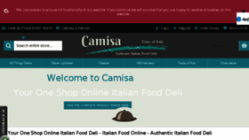 What Camisa.co.uk website looked like in 2018 (5 years ago)