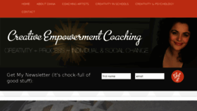 What Creativeempowermentcoaching.com website looked like in 2018 (5 years ago)