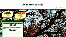 What Csaladfa.animare.hu website looked like in 2018 (5 years ago)