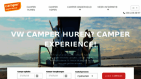 What Camperexperience.nl website looked like in 2018 (6 years ago)