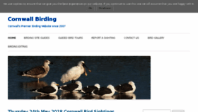 What Cornwall-birding.co.uk website looked like in 2018 (5 years ago)