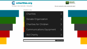 What Ccharities.org website looked like in 2018 (5 years ago)
