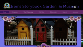 What Childrensstorybookgarden.org website looked like in 2018 (5 years ago)