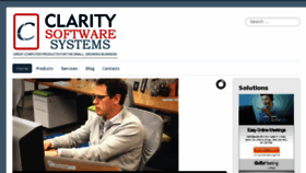 What Claritysoftwaresystems.com website looked like in 2018 (5 years ago)