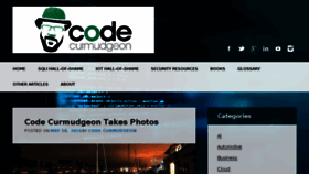 What Codecurmudgeon.com website looked like in 2018 (5 years ago)