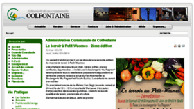 What Colfontaine.be website looked like in 2018 (5 years ago)