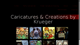What Caricaturesandcreationsbykrueger.com website looked like in 2018 (5 years ago)