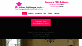 What Collegegirlcleaningservice.com website looked like in 2018 (5 years ago)