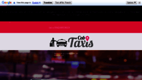 What Cabtaxis.fr website looked like in 2018 (5 years ago)