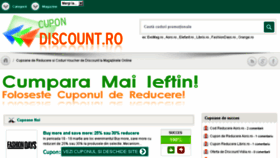 What Cupondiscount.ro website looked like in 2018 (5 years ago)