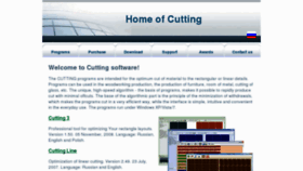 What Cuttinghome.com website looked like in 2018 (5 years ago)