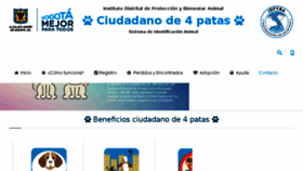 What Ciudadano4patas.com website looked like in 2018 (6 years ago)