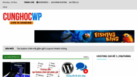What Cunghocwp.com website looked like in 2018 (5 years ago)