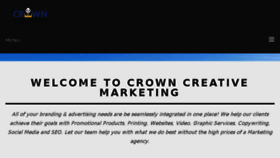 What Crowncreativemarketing.com website looked like in 2018 (5 years ago)