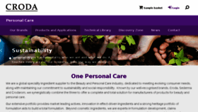 What Crodapersonalcare.com website looked like in 2018 (5 years ago)