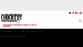 What Conciergepreferred.com website looked like in 2018 (5 years ago)