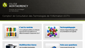 What Ccti.cmontmorency.qc.ca website looked like in 2018 (5 years ago)