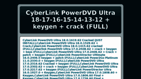 What Cyberlink-powerdvd-ultra-all-edition.blogspot.hr website looked like in 2018 (5 years ago)