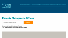 What Chiropractorphoenix-thejoint.com website looked like in 2018 (5 years ago)
