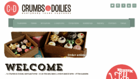 What Crumbsanddoilies.co.uk website looked like in 2018 (5 years ago)