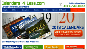 What Calendars-4-less.com website looked like in 2018 (5 years ago)